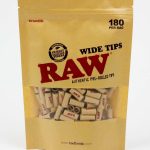 RAW – Filtry do jointů – Wide Prerolled Tips 180 ks.