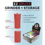 EZ Splitz – contenedor con grinder para hierbas secas