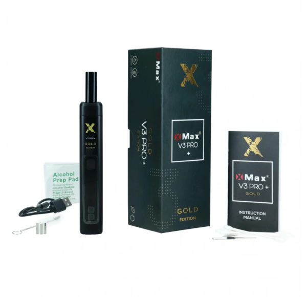 X-MAX V3 Pro+ Gold Edition – vaporizador portátil de hierbas secas