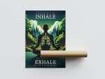 Póster ‘Inhale, Exhale’ – High Labs Art (formato B2)