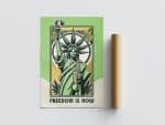 High Labs Art – Póster «Freedom Is Now» (B2, 70,7 × 50 cm)