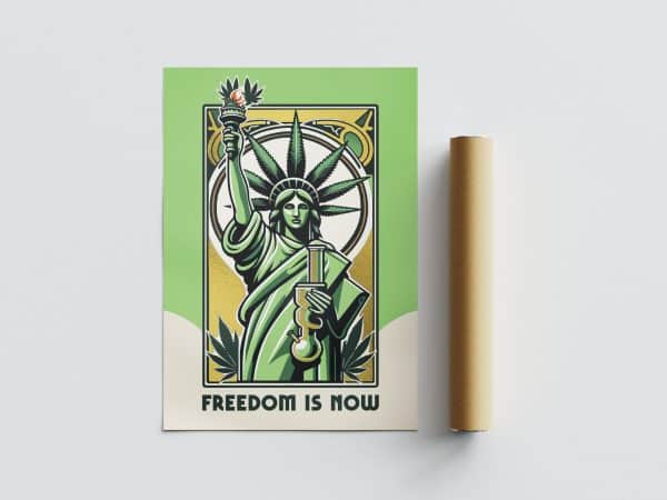 High Labs Art – Póster «Freedom Is Now» (B2, 70,7 × 50 cm)