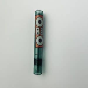 Pipa de cristal Green Music 9CM – pipa para hierbas secas