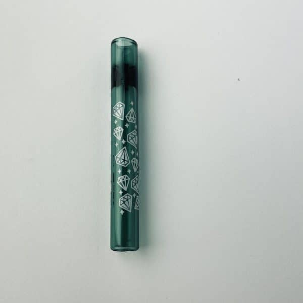 Pipa de cristal Green Music 9CM – pipa para hierbas secas