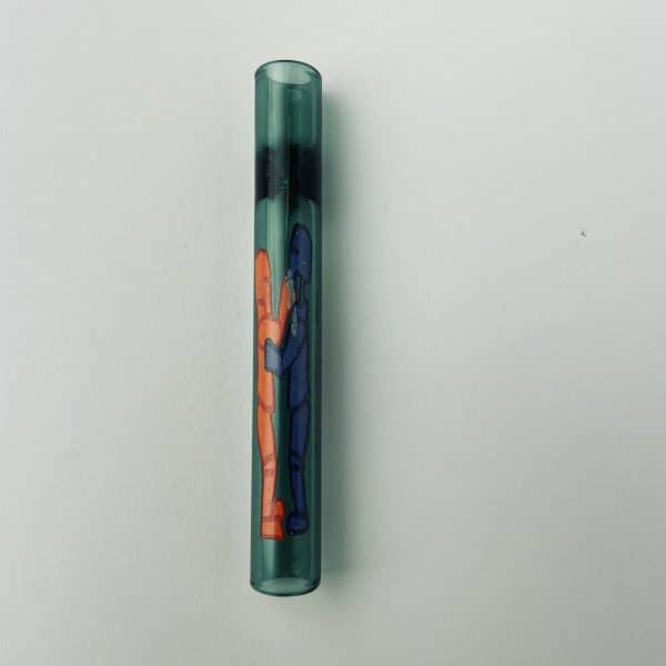 Pipa de cristal Green Music 9CM – pipa para hierbas secas