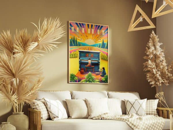 High Labs Art Póster “Let It Be” – formato B2 con detalles dorados