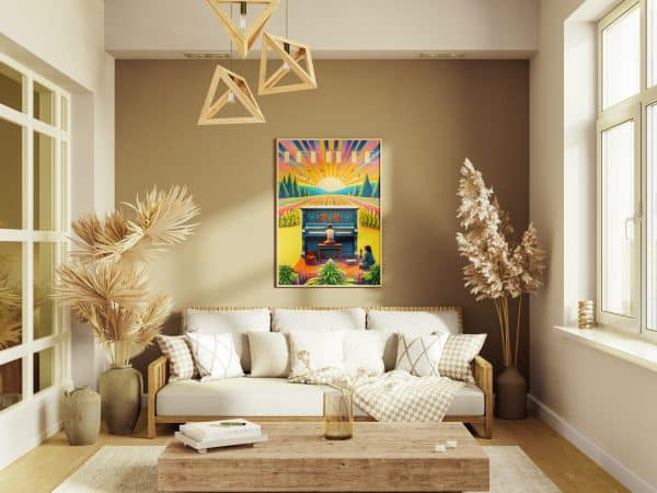 High Labs Art Póster “Let It Be” – formato B2 con detalles dorados