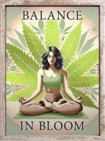 Póster Balance in Bloom – High Labs Art (formato B2)