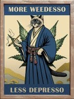 High Labs Art «More Wedesso, Less Depresso» – póster formato B2