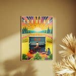 High Labs Art Póster “Let It Be” – formato B2 con detalles dorados