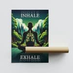 Póster ‘Inhale, Exhale’ – High Labs Art (formato B2)