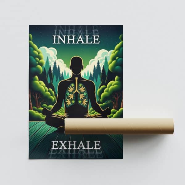 Póster ‘Inhale, Exhale’ – High Labs Art (formato B2) Póster ‘Inhale, Exhale’ – High Labs Art (formato B2)