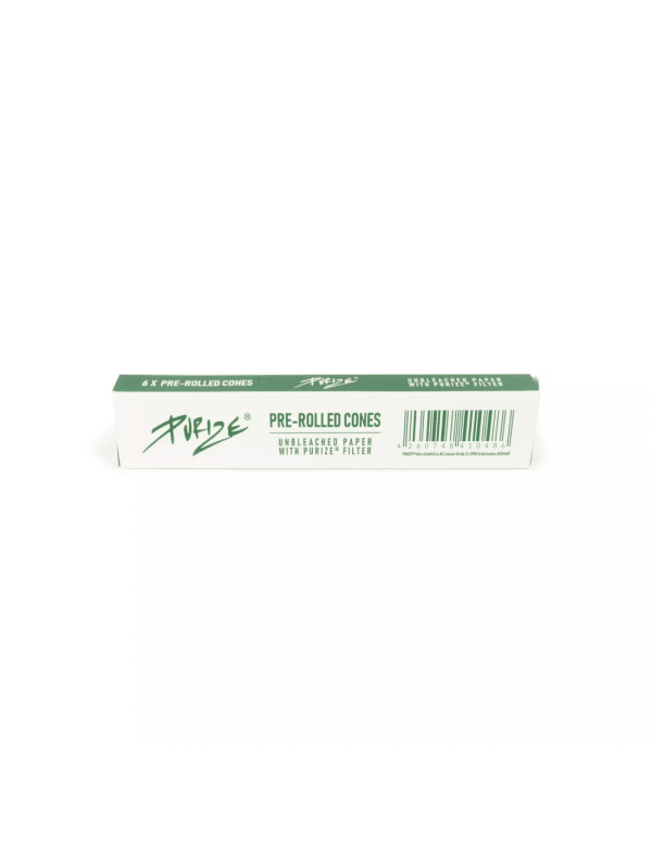 Purize Pre-Rolled Cones 6 uds. – conos pre-enrollados sin blanquear con filtro de carbón