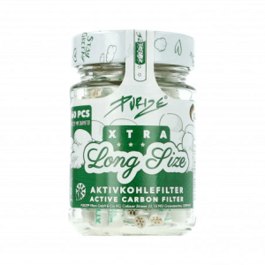 Purize – Filtros de carbón XTRA Long Size 60 unidades (ø 6 mm x 40 mm)