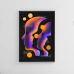 Póster High Labs Art Open to New Ideas – formato B2 (70,7 × 50 cm)
