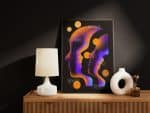 Póster High Labs Art Open to New Ideas – formato B2 (70,7 × 50 cm)