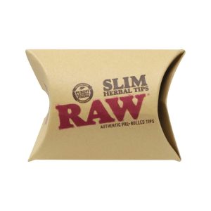 RAW – Filtros prearmados Slim para cigarrillos – Prerolled Tips 21 uds