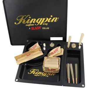 RAW Kingpin Mafioso – bandeja para liar con compartimentos y tapa