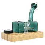 420VAPE Wagon – bong con base de madera (14,5 mm)