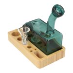 420VAPE Wagon – bong con base de madera (14,5 mm)