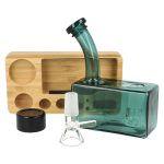 420VAPE Wagon – bong con base de madera (14,5 mm)