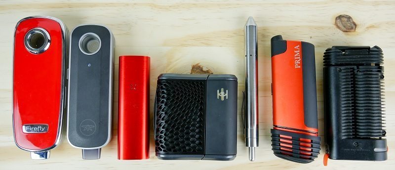 Sessiovaporisaattori ja on-demand-vaporisaattori vierekkäin vertailussa