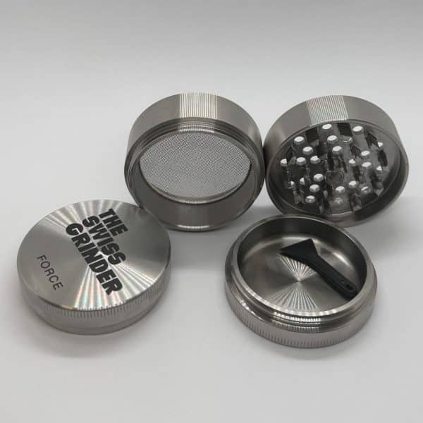 Swiss Grinder Force – premium-rouhin ruostumatonta terästä – kuivayrteille