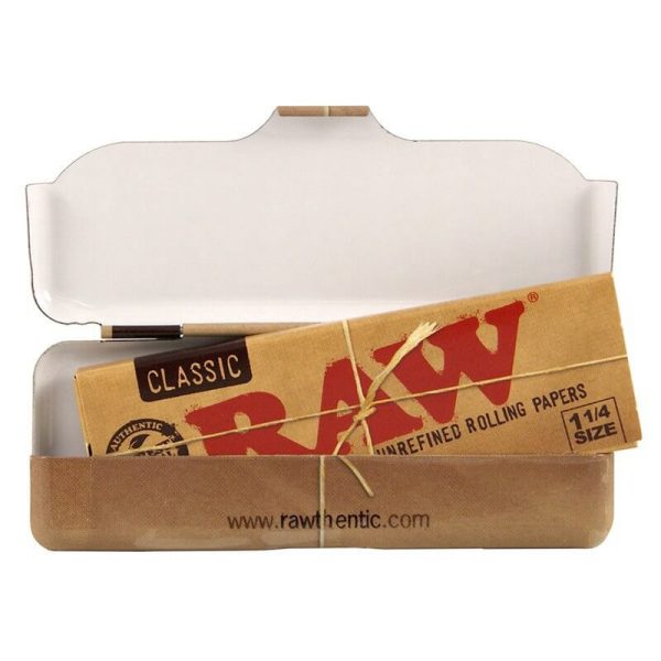 RAW Classic Tin 1 1/4 – metallinen säilytysrasia käärepapereille