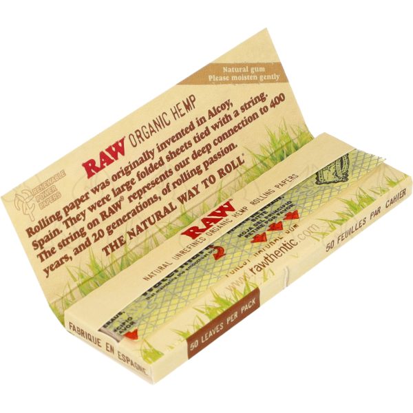 RAW ORGANIC savukepaperit – eri vaihtoehdot