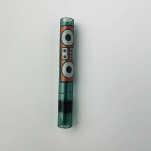 Pipe en verre Green Music 9 cm
