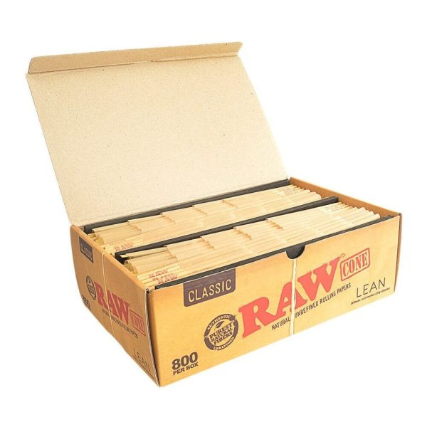 RAW Cone Lean – cônes préroulés à remplir – 800 pièces RAW Cone Lean – cônes préroulés à remplir – 800 pièces