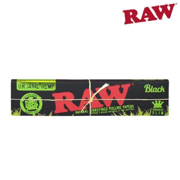 RAW Black King Size Slim – Feuilles ultra-fines non blanchies