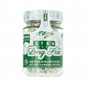 Purize – filtres au charbon XTRA Long Size 60 pcs (ø 6 mm x 40 mm)