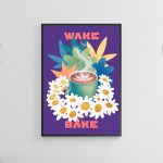 Affiche « Wake Bake »