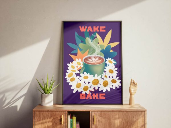 Affiche « Wake Bake » Affiche « Wake Bake »