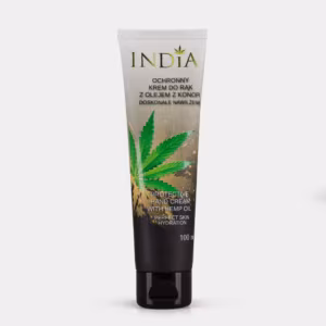 Crème protectrice pour les mains à l&rsquo;huile de chanvre India Cosmetics, 100 ml