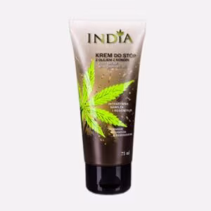 Crème protectrice pour les pieds à l&rsquo;huile de chanvre India Cosmetics, 75 ml