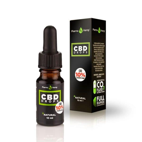 Olio CBD Drops Pharmahemp in olio di canapa , 10 ml