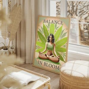 Plakatas “Balance in Bloom”