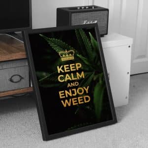 Plakatas “Keep Calm and Enjoy Weed”