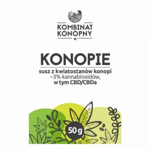 Kombinat Konopny – Susz CBD z kwiatostanów konopi 50 g