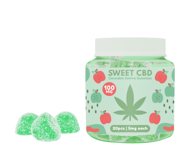 Sweet CBD – Zure Appel gummies 100 mg