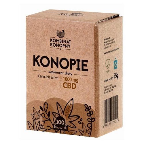 Kombinat Konopny – CBD capsules 100 x 10mg Kombinat Konopny – CBD capsules 100 x 10mg
