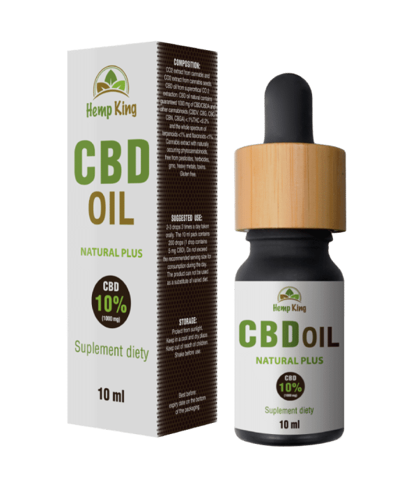CBD Hennepzaadolie – Natural plus 10% (1000mg) – 10ml