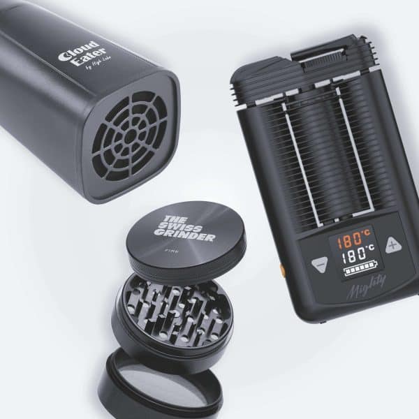 Mighty vaporizer set met koolstoffilter en molen