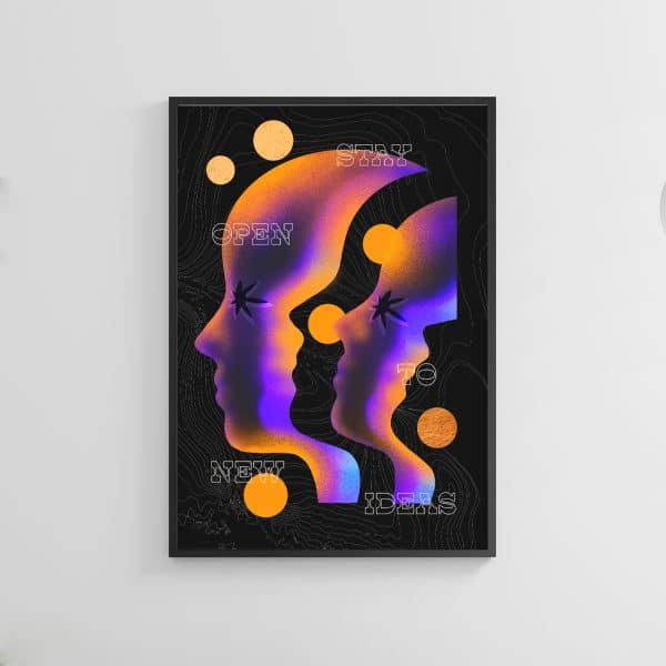 Plakat “Open To New Ideas”