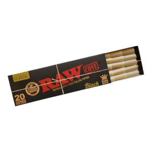 Bibułki RAW Cone Black King Size Slim 20 szt.
