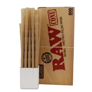 Bibułki RAW Prerolled Cone King Size box 800 szt.