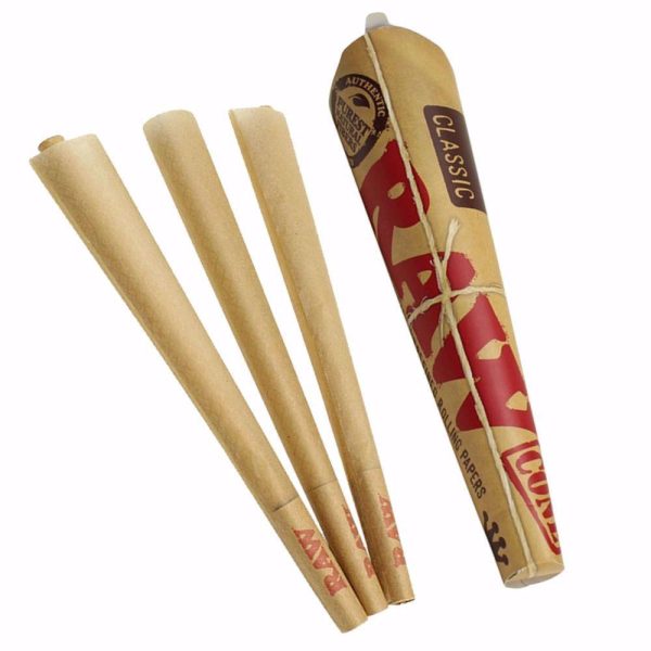 RAW – Bibułki gotowe do nabicia – CONE King Size 3 szt.