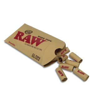RAW – Filterki do jointów skręcone – Wide Prerolled TIPS 21 szt.